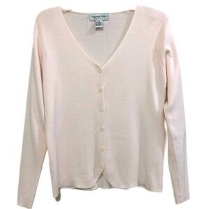 STEPHANIE PARKS Petite Pastel Pink Cardigan Women’s MP.